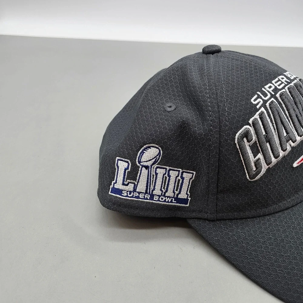 New Era New England Patriots Super Bowl LIII Champions Hat 9TWENTY Snapback Grey